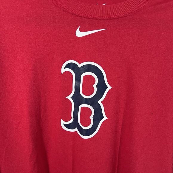 Nike BSBL Dri Fit Boston Red Sox Baseball MLB T-Shirt Men's Size Large - Picture 2 of 6